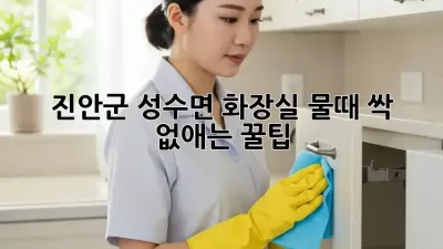 진안군 성수면 화장실 물때, 싹~ 없애는 꿀팁!